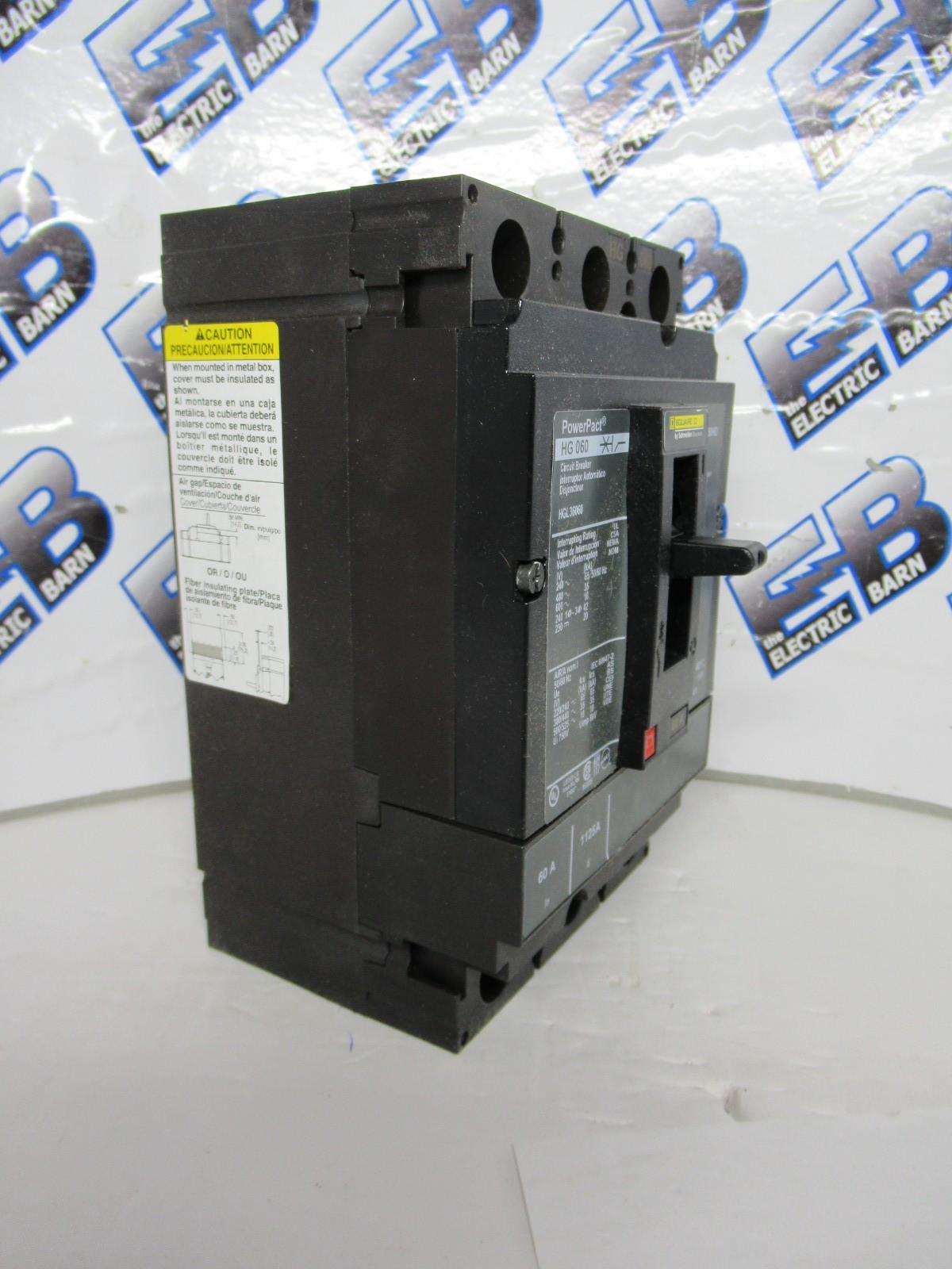 Square D HGL36060 Circuit Breaker 60 Amp 600 Volt 3 Pole 35K -NEW-O