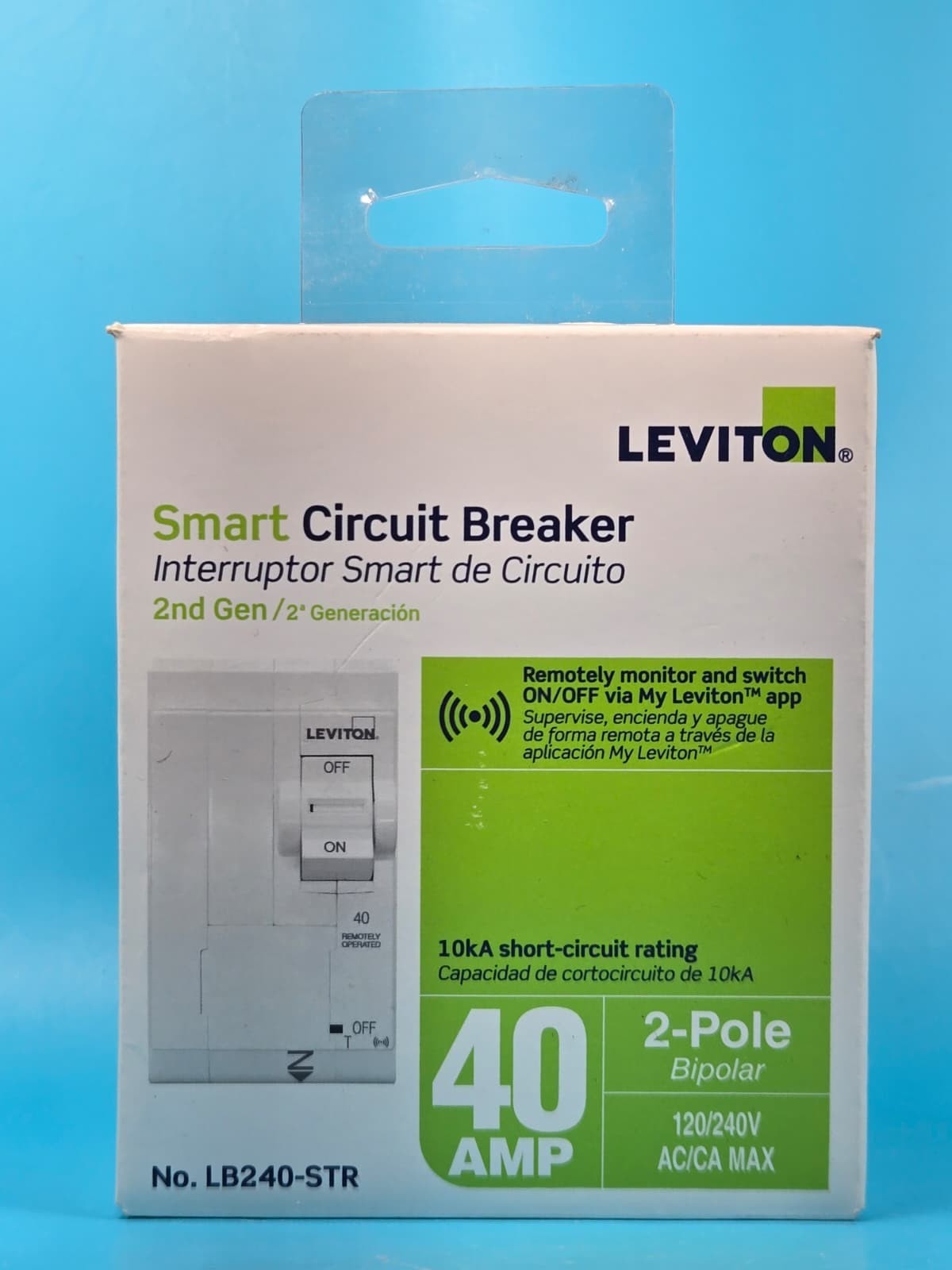 Leviton LB240-STR Dual-Pole 40Amp Standard Branch Circuit Breaker
