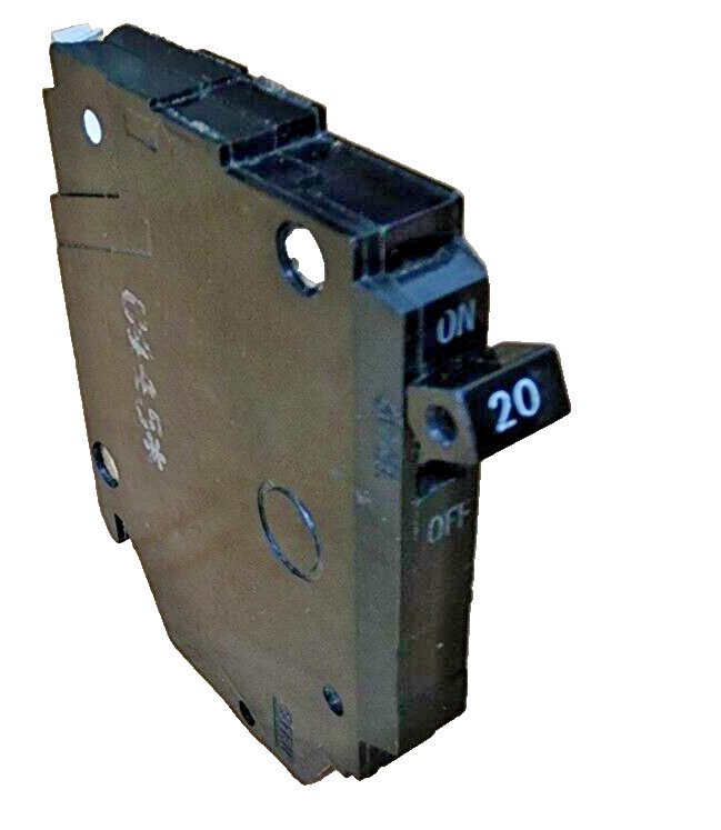 (QTY:2) GE TQP120 1 Pole 20 Amp 120/240V TYPE TQP, THQP Circuit Breaker