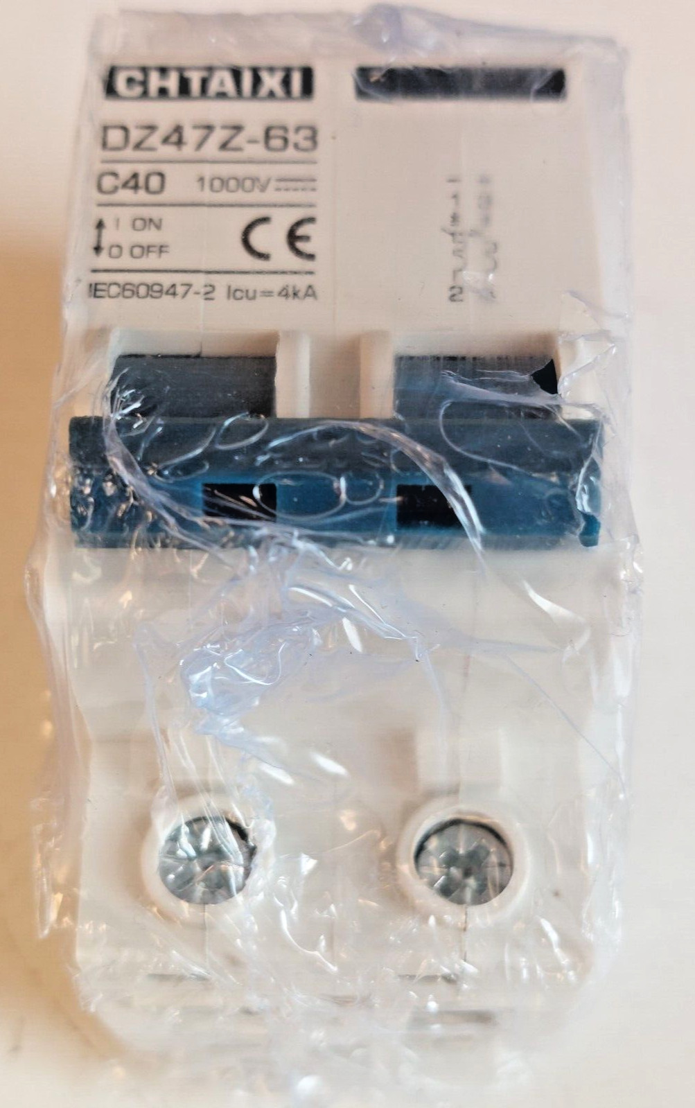 Chtaxi Circuit Breaker – DZ47Z – 63 C63 120/240v 50/60hz 2 Pole – Sealed (85)