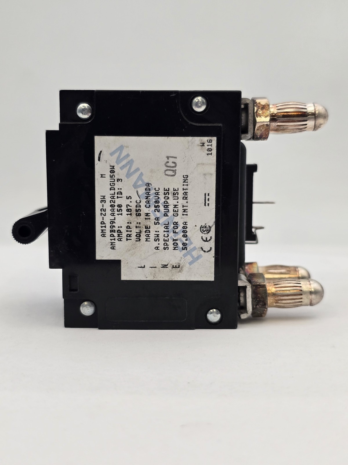 Heinemann AM1P-Z2-3W Circuit Breaker Bullet 150A 2P AM1PB99LAA02ALDGU50W