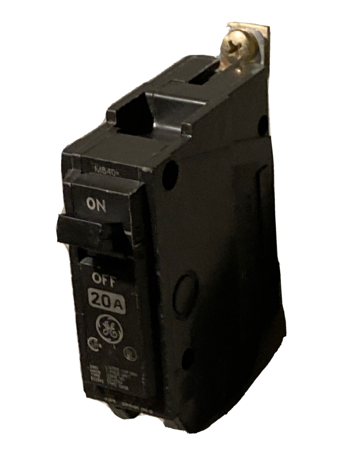 GE THQB1120 CIRCUIT BREAKER 20 AMP 120/240V 1P BOLT ON New Style Take Outs Nice