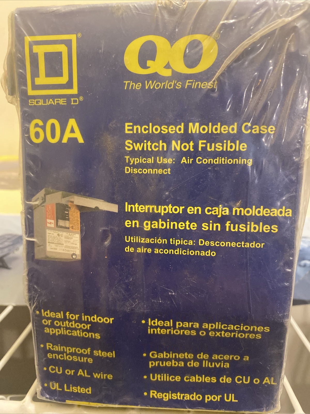 New Old Stock SQD QO200TR Ser. G03 60 Amp Circuit Breaker Box, A/C Disconnect