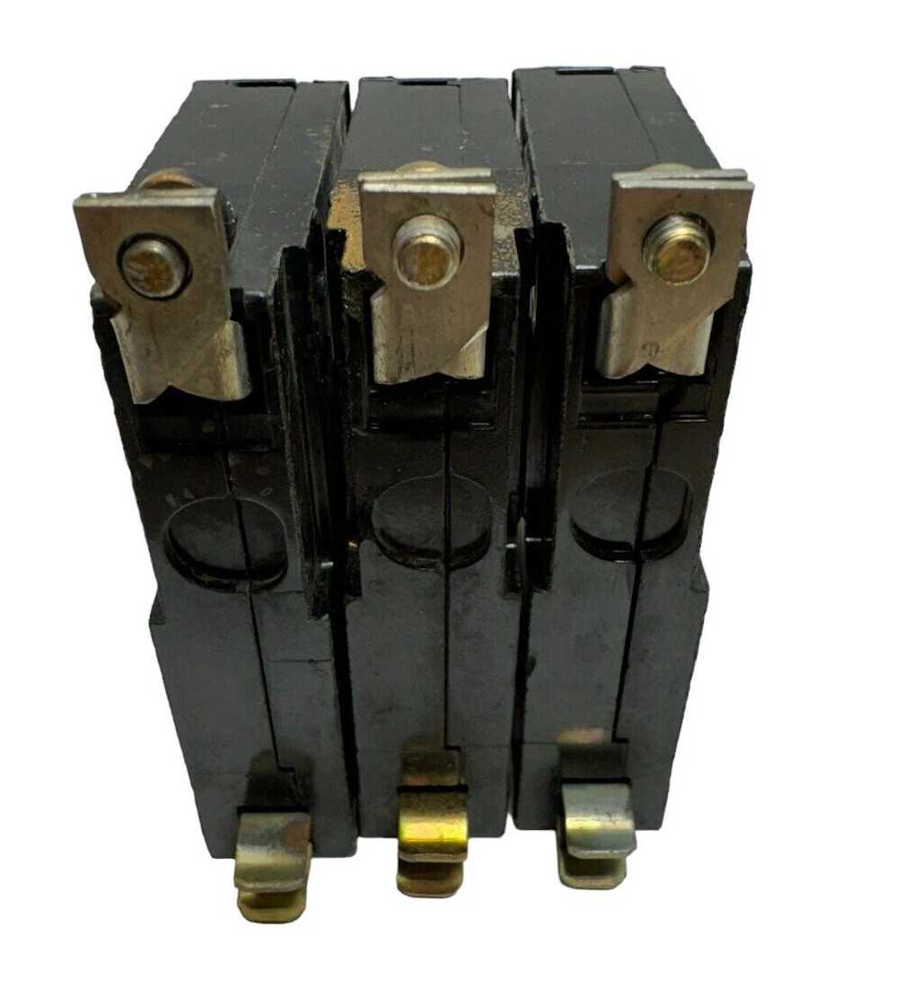 (Pack of 3) Square D QOB120 Circuit Breaker 1-Pole, 20A, 120/240V, Type QOB