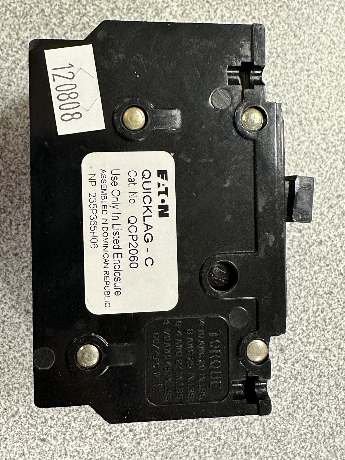 NEW Eaton QCP2060 Circuit Breaker QCP 2 Pole 60 Amp 120/240V 50/60Hz 10 kAIC