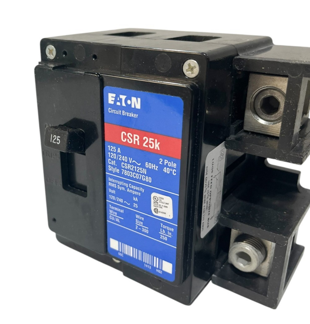 Cutler Hammer CSR2125 125A 2-Pole 240V Molded Case Circuit Breaker Brand New