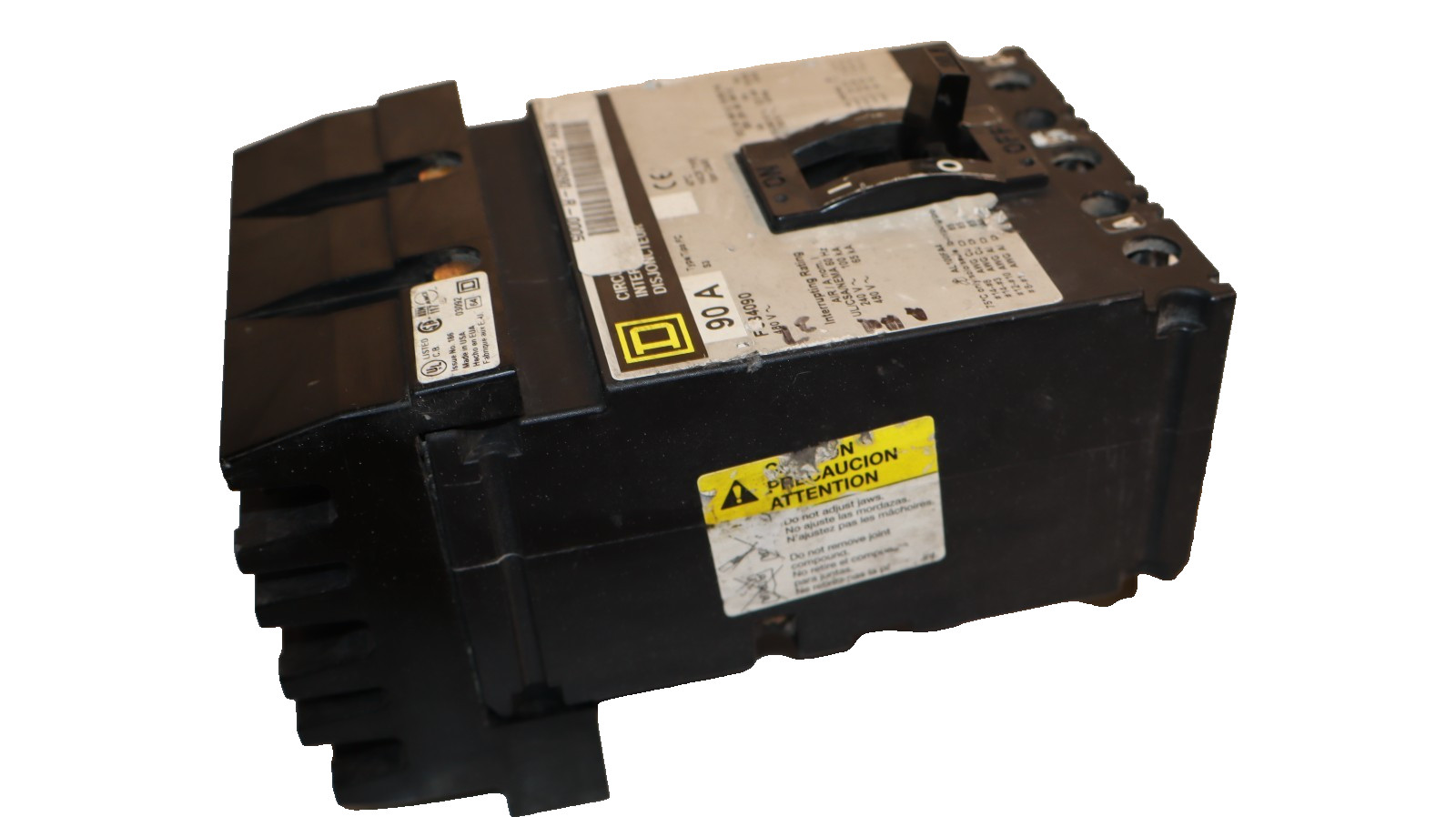Square D 90AMP Circuit Breaker FC34090 480VAC