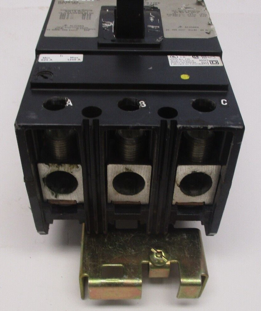 SQUARE D P/N: KA36125 CIRCUIT BREAKER 3POLE 3PHASE 125A 600V 25KAIC THERM MAGNET