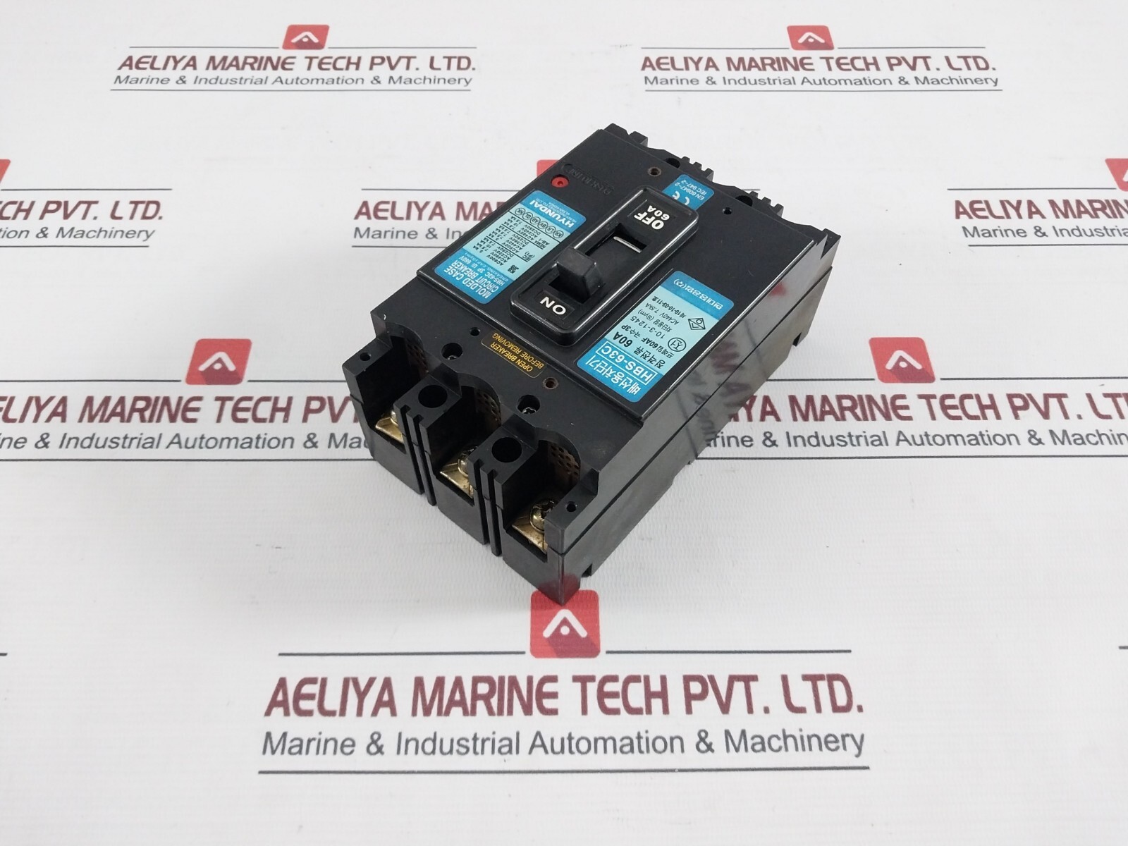 HYUNDAI HBS-63C Molded Case Circuit Breaker 3P UI 660V AC440V 7.5KA