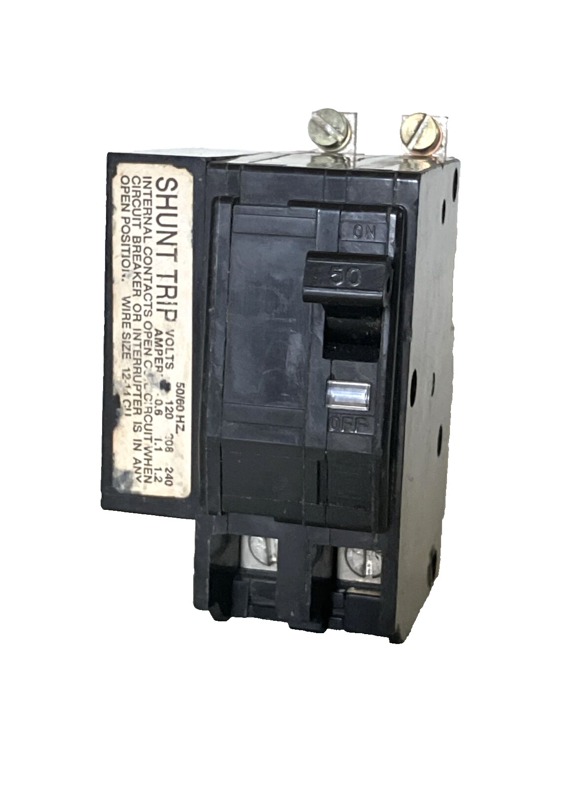 Square D QO250VH1021 Circuit Breaker 50A 2 Pole 22kA 240V nice used.