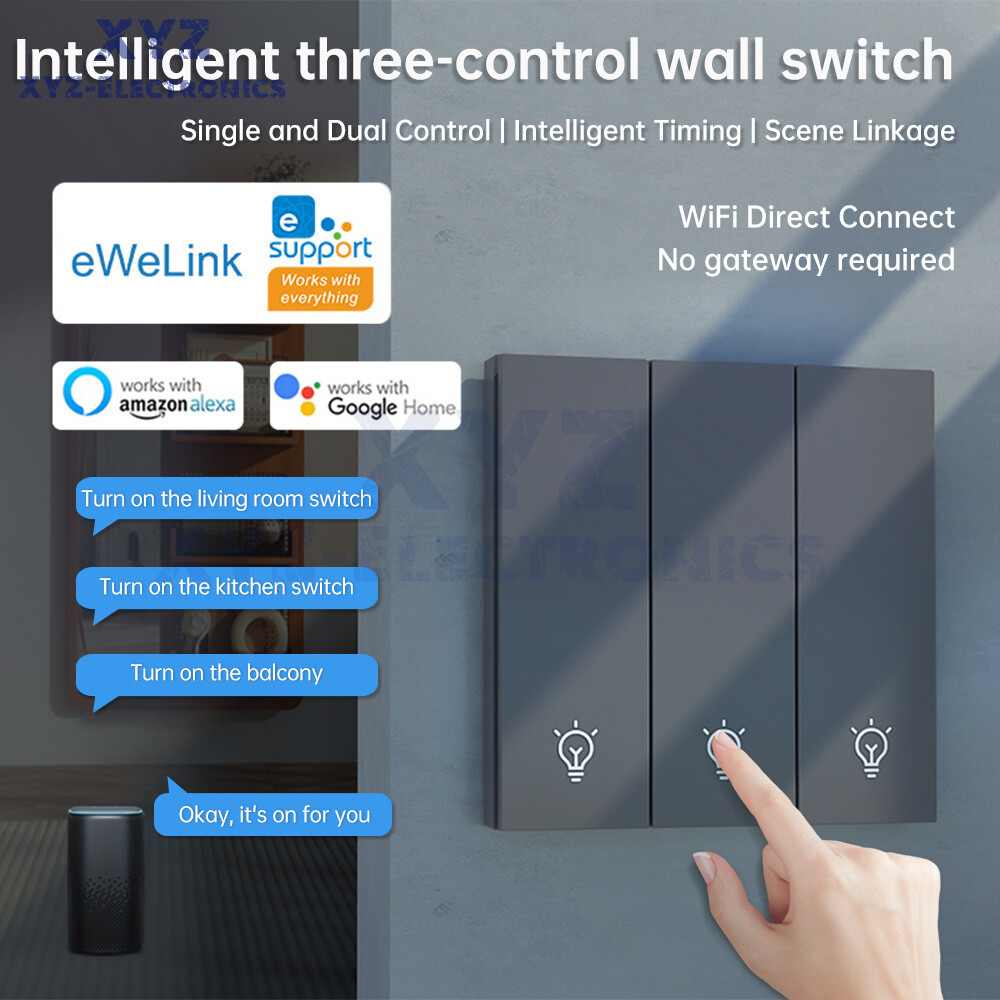 DH-315 Ewelink WiFi Smart Switch Light Control Panel Remote Control Wall Switch