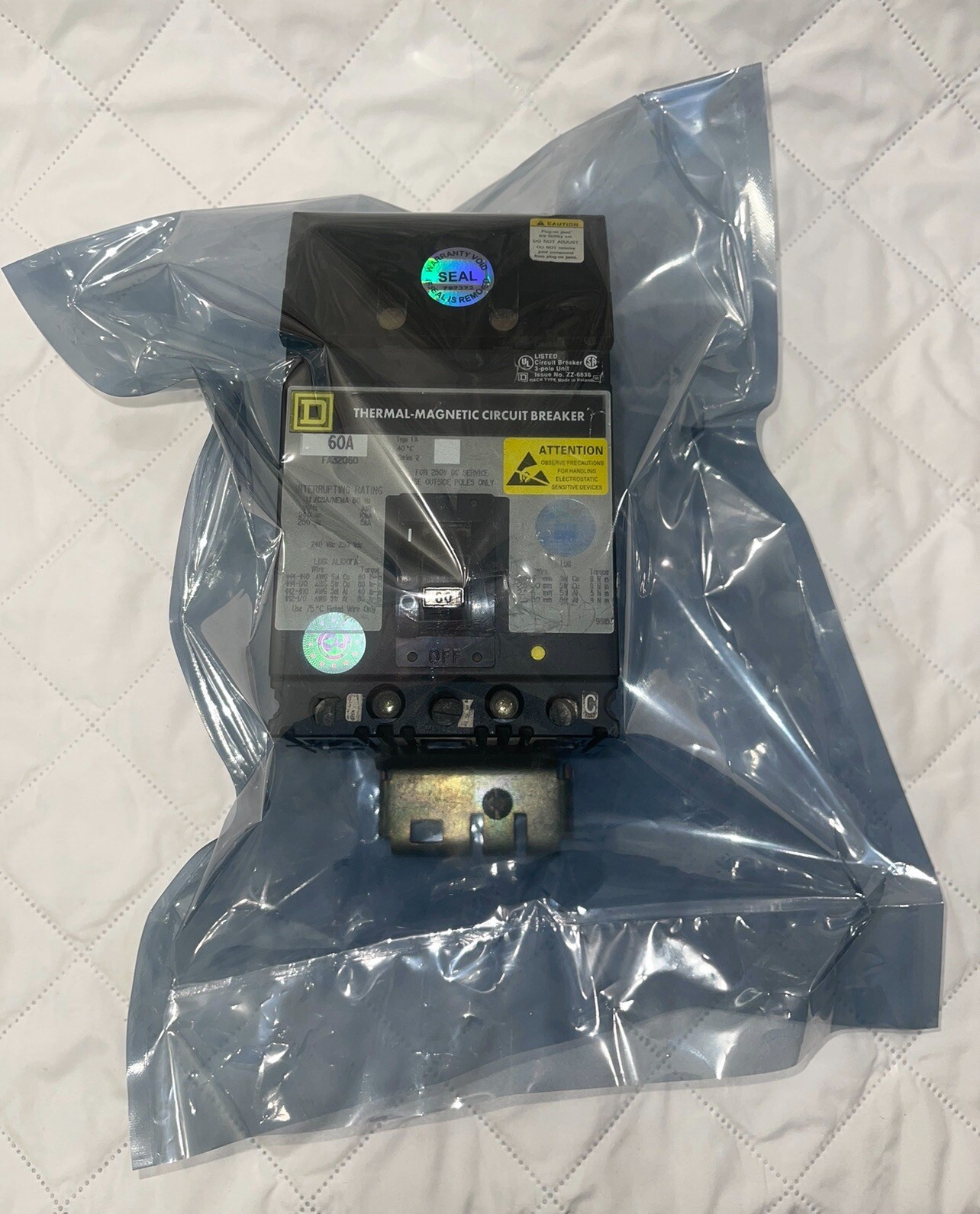 SQUARE D FA32060 SCHNEIDER ELECTRIC FA32060 FA32060 USED TESTED CLEANED SEALED