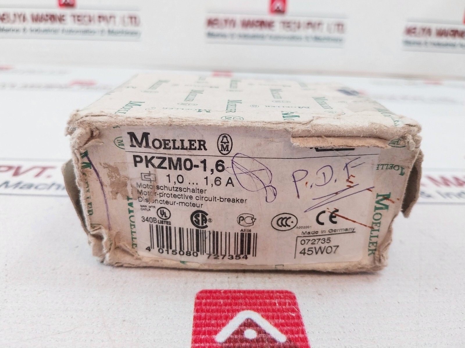 Moeller Pkzm0-1,6 Motor Protection Circuit Breaker 1.6 A GB 14048.2