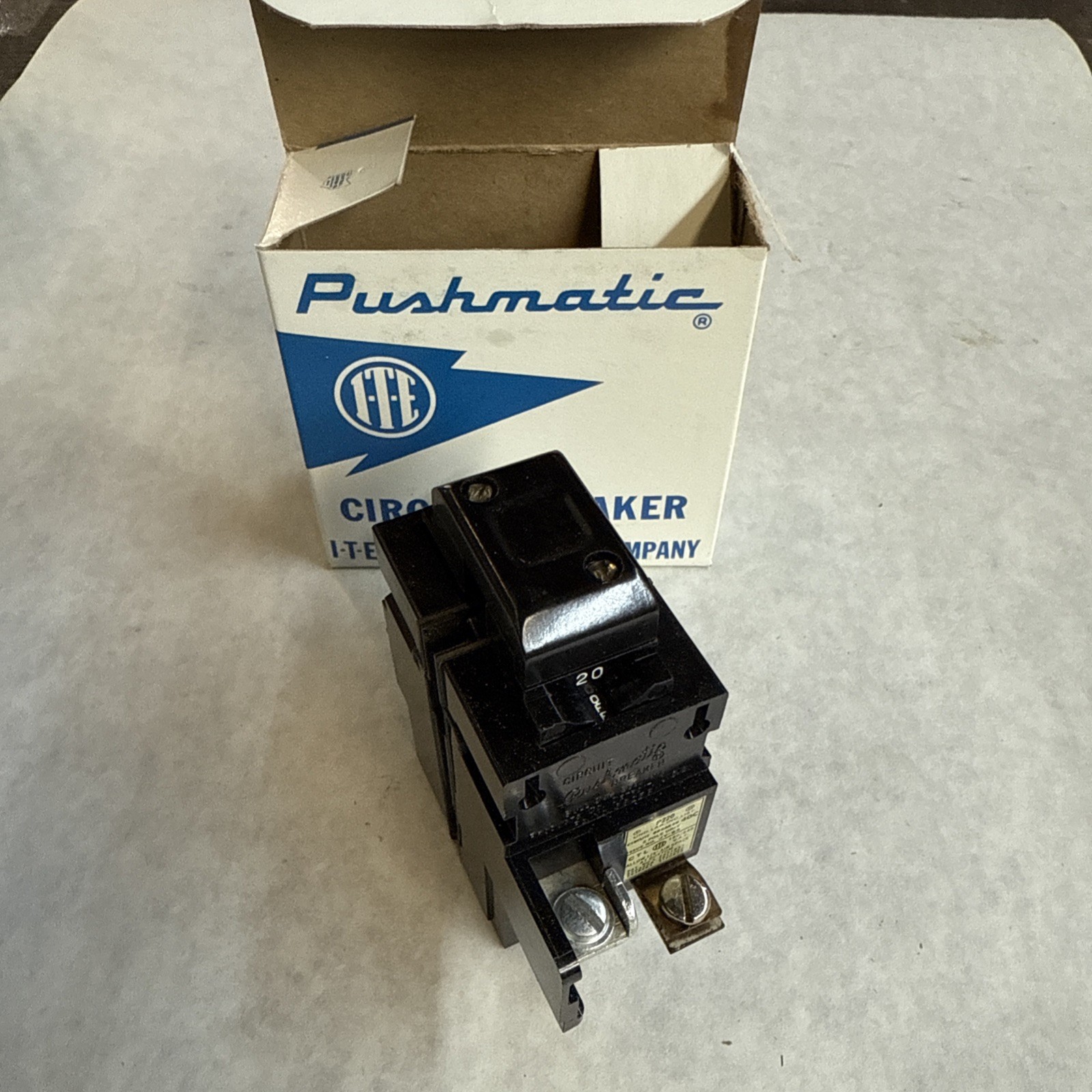 Pushmatic, P220, 20 Amp 20a Push Breaker ITE Bulldog Siemens ITE Gould