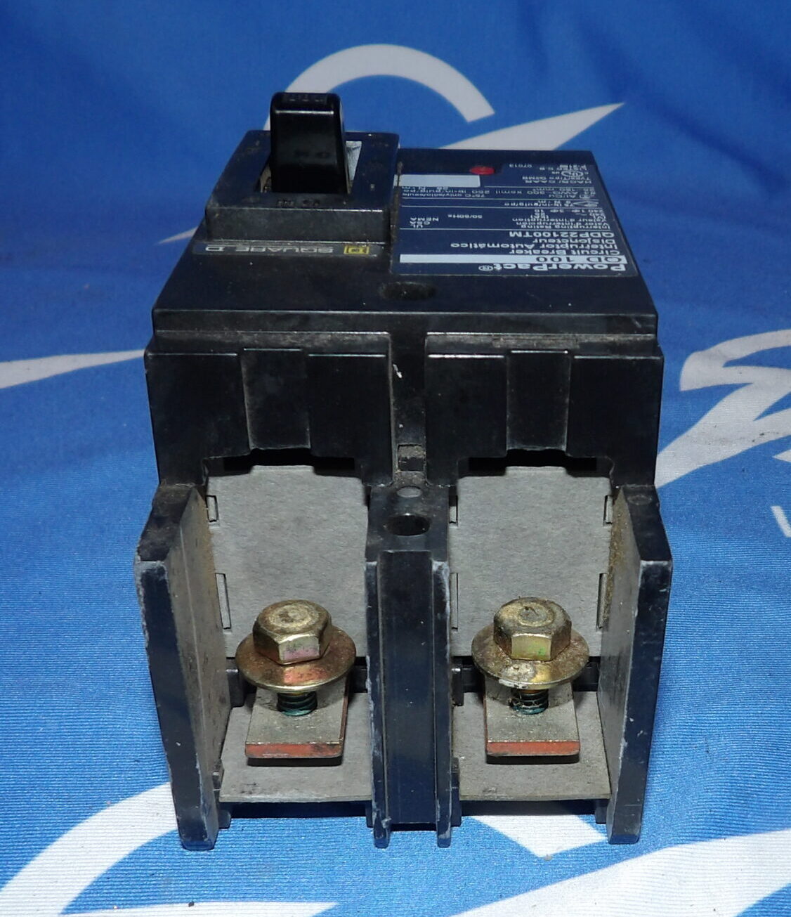 Square D Powerpact QD100 QDP22100TM 2 Pole 100A Circuit Breaker + 1 Year Warr…