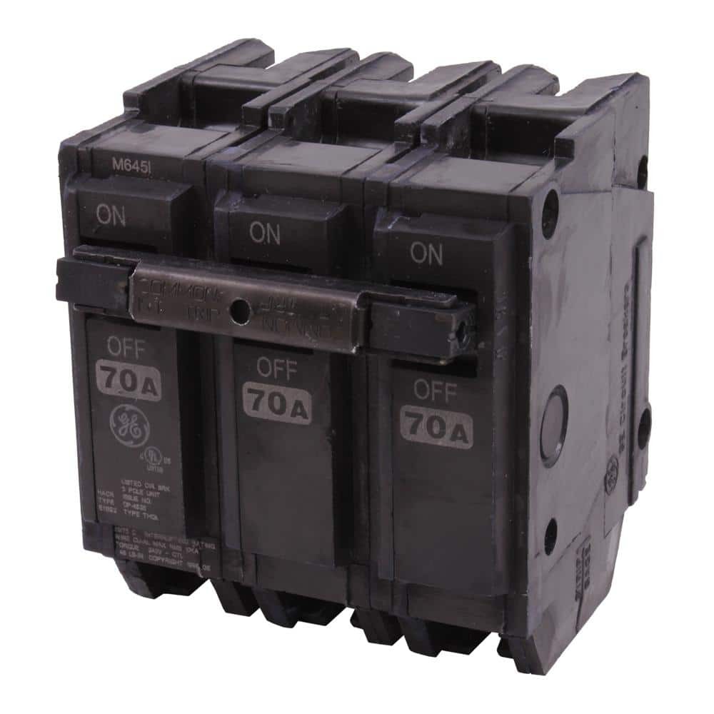 GE Q-Line 70 Amp Triple-Pole Circuit Breaker – UL Listed, 240V, New