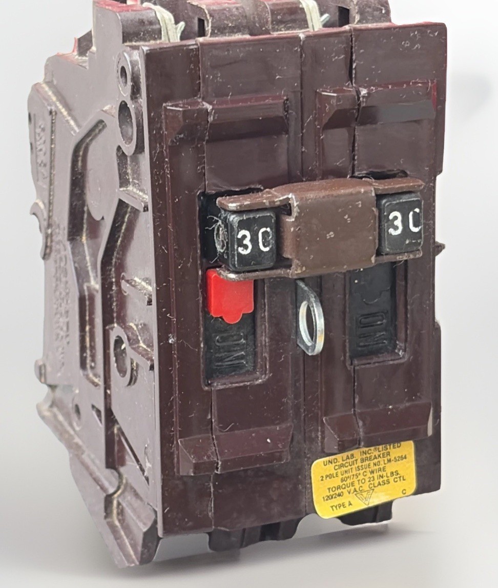 Wadsworth A230NI 30 Amp 2 Pole 2P A230 Plastic Foot Breaker A230B BIG BODY New!