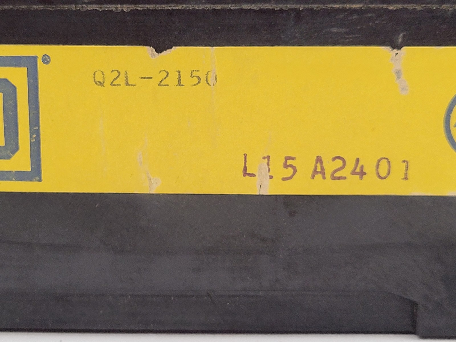 Square D Q2L2150 Circuit Breaker 150A 2P 120/240V Type Q2L Black Face