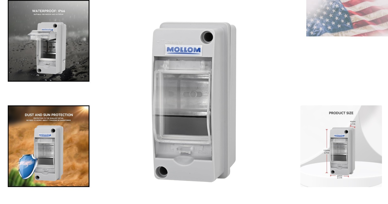 High-Quality 2 Way Circuit Protection Box – Indoor & Outdoor Use, Rated