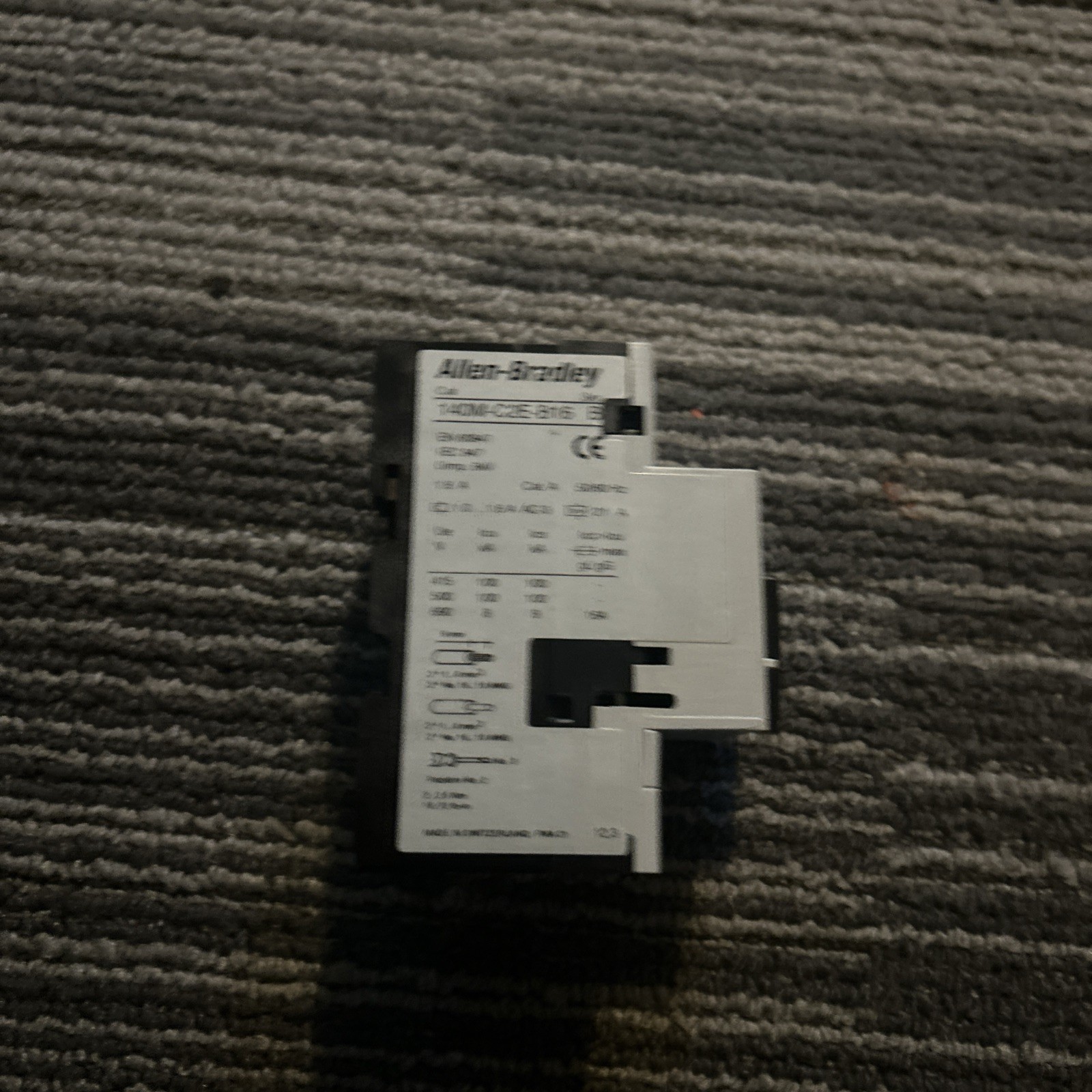 ALLEN BRADLEY 140M-C2E-B16 SER C MOTOR PROTECTION CIRCUIT BREAKER