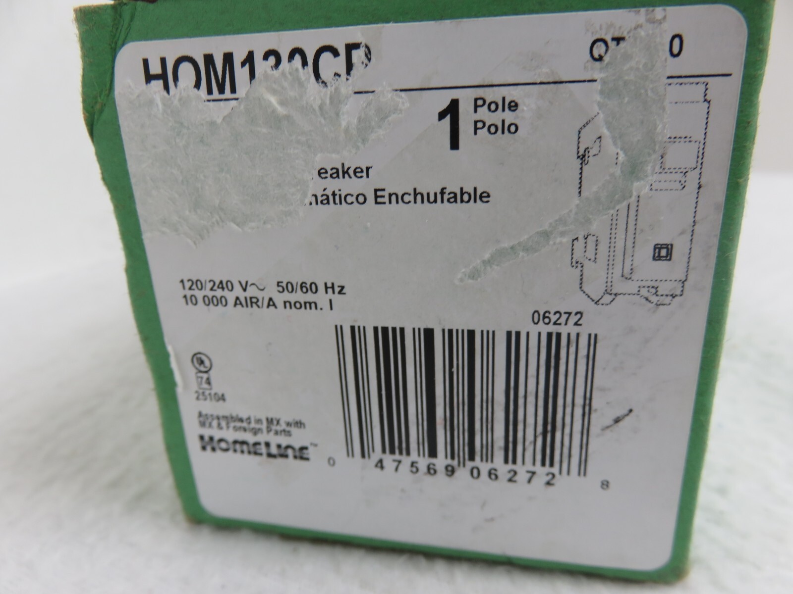 Square D Homeline 30 Amp Single-Pole Circuit Breaker(HOM130CP)