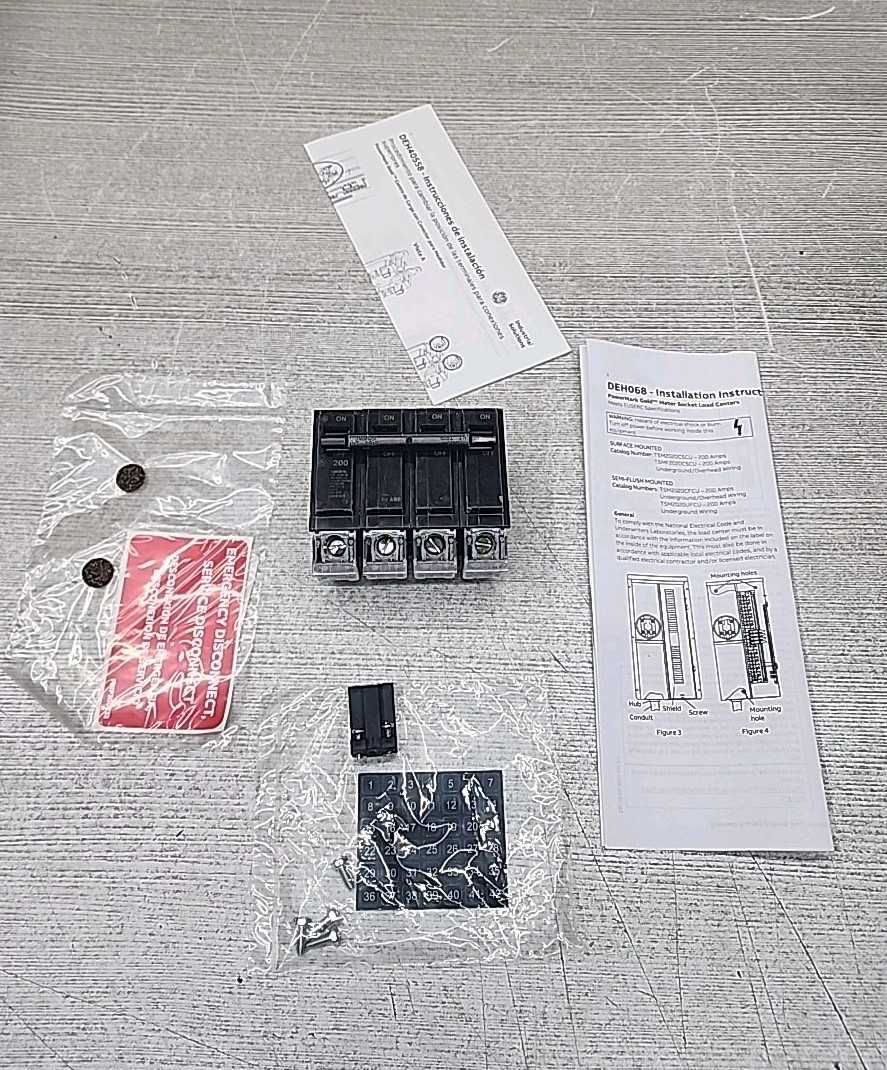 GE THQMV200WL 200 Amp 120/240 Volt 2-Pole Plug-In Mount  Main Circuit Breaker