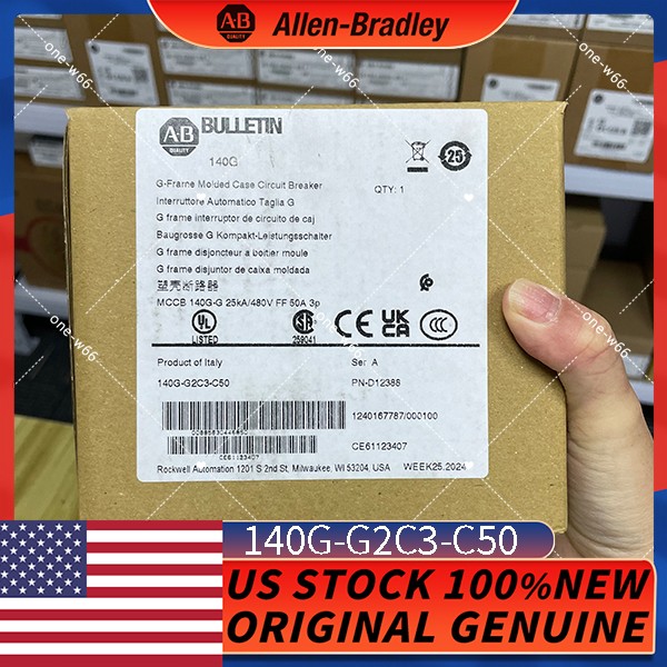 2023 NEW AB 3-Pole 480V Molded Case Circuit Breaker 140G-G2C3-C50 Free delivery