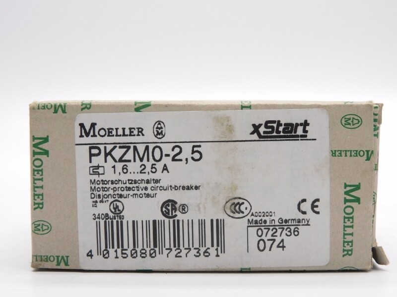 KLOCKNER MOELLER PKZM0-2,5 600VAC 1.6-2.5A NSMP
