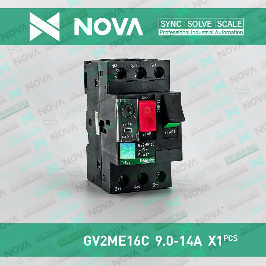 1pc New TeSys Deca GV2ME Series 16C 9.0-14A Motor Thermal-Mag CB GV2ME16C