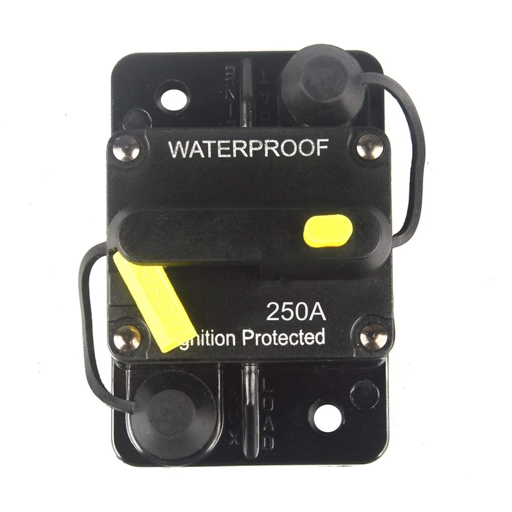 250 Amp Circuit Breaker Dc 12v 48v Waterproof 30a300a Manual Reset Fuse Inverter