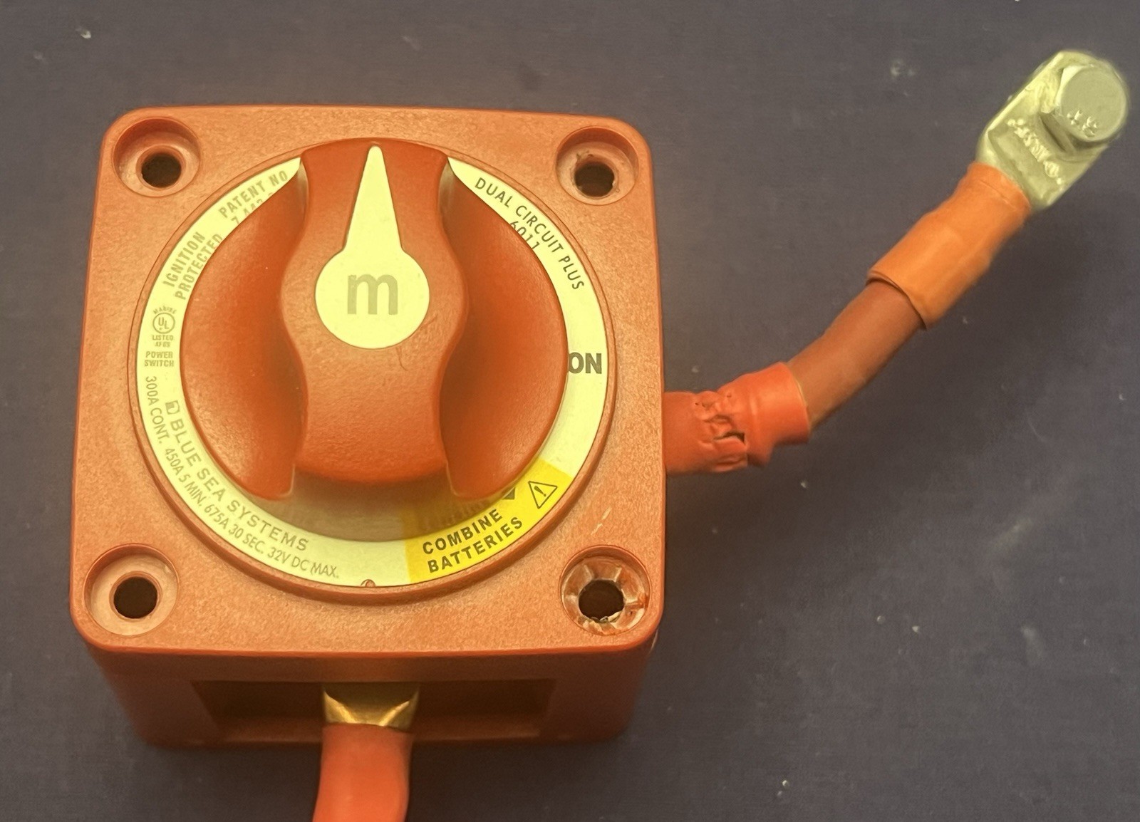 Blue Sea 6011 m-Series Battery Switch Dual Circuit Plus 3 Position DC Marine RV