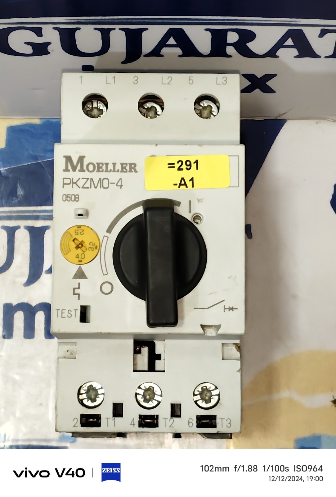Moeller PKZM0-4 2.5-4.0A 3POLE Motor Protective Circuit Breaker TESTED OK