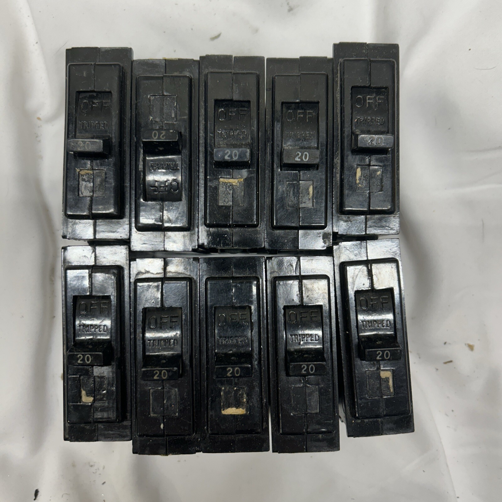 (10-Pack) GE TQL1120 20-Amp 1-Pole TQL-AC Circuit Breaker 20A 1P – Lot of (10)