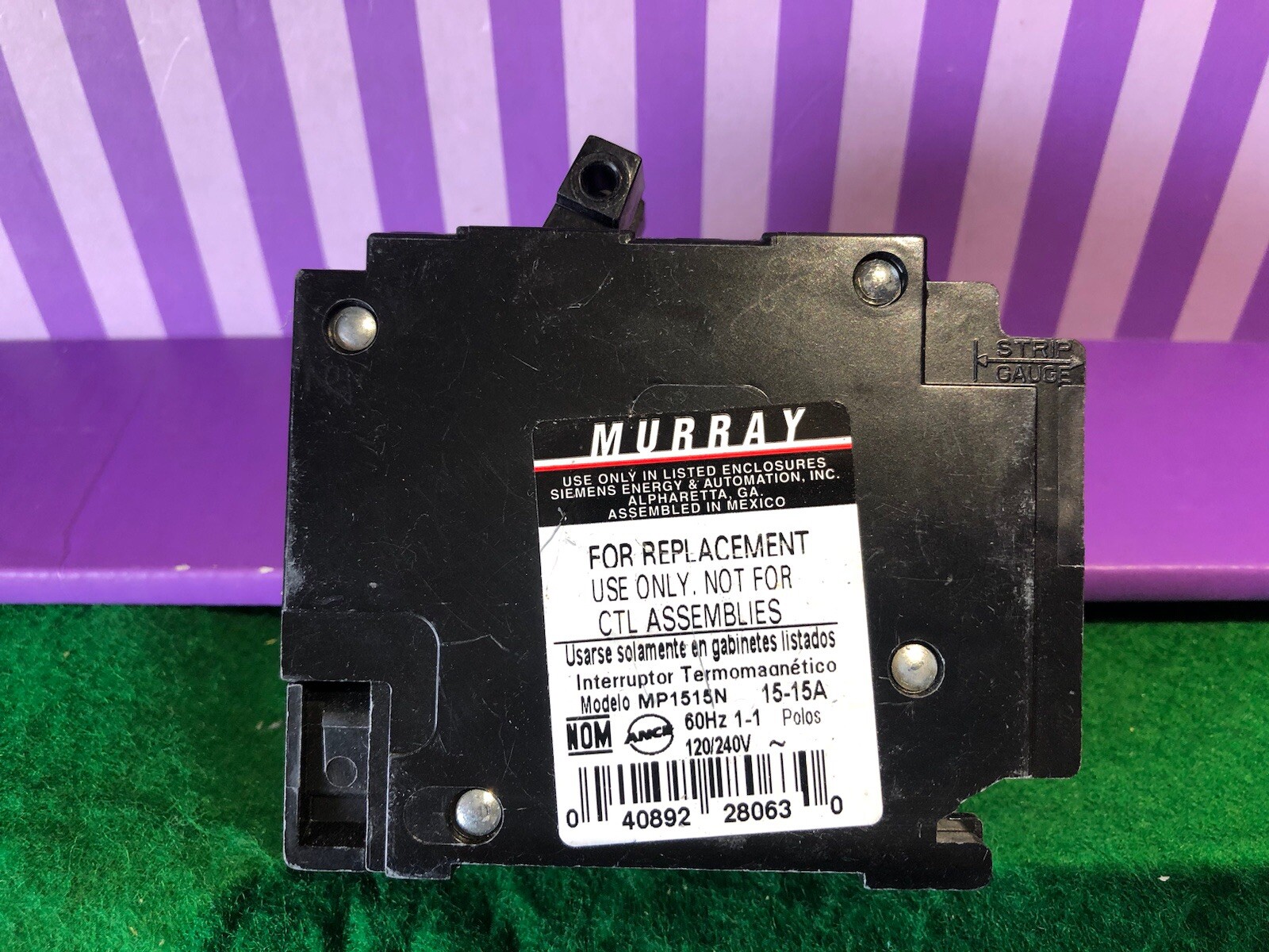 NEW OLD STOCK Murray MP1515N Circuit Breaker 15A 2 1POLE TAMDEM SHIPS FREE