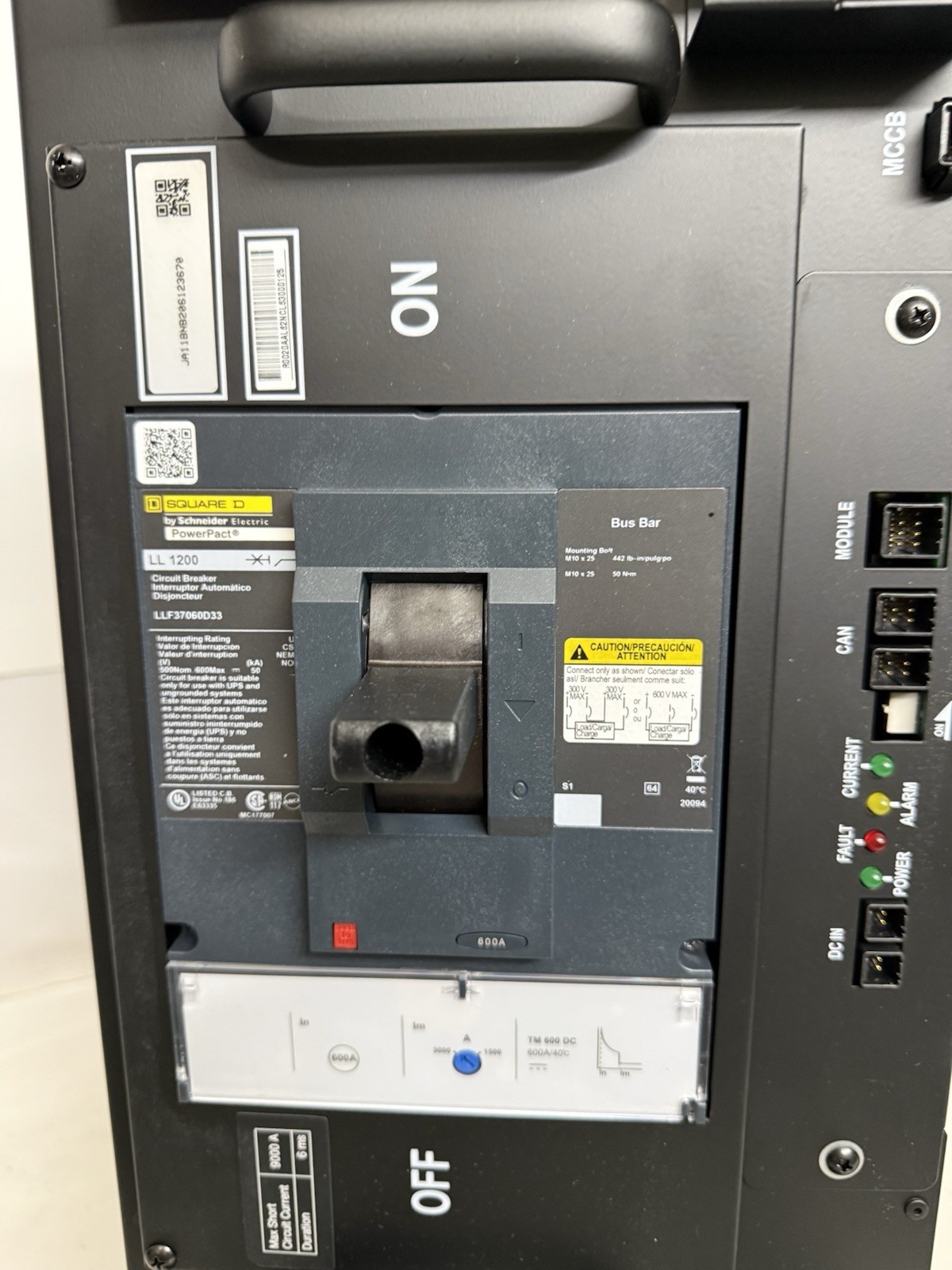 NEW Square D LLF37060D33 PowerPacT L 600A 3P 500VDC Circuit Breaker Samsung SDI