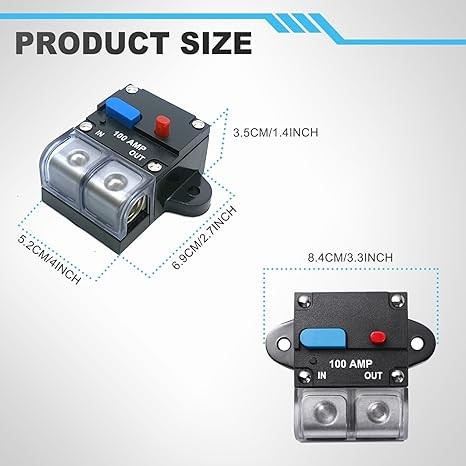 60 Amp Circuit Breaker Resettable Circuit Breaker Manual Reset Swit Style: 60A