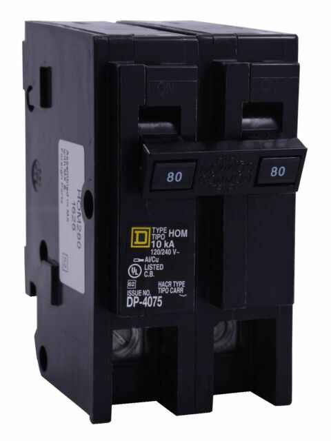 Square D HOM280 80 A Miniature Circuit Breaker