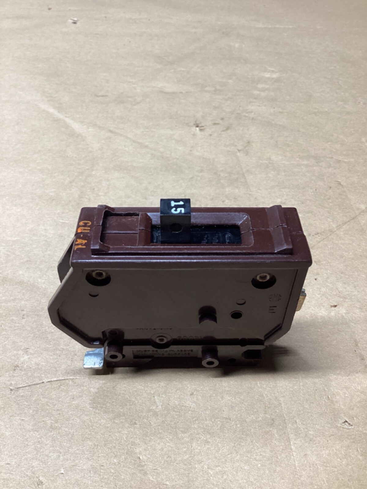 Wadsworth A115 15 Amp 1 Pole 1P Type A METAL FOOT Circuit Breaker #106F298*CO