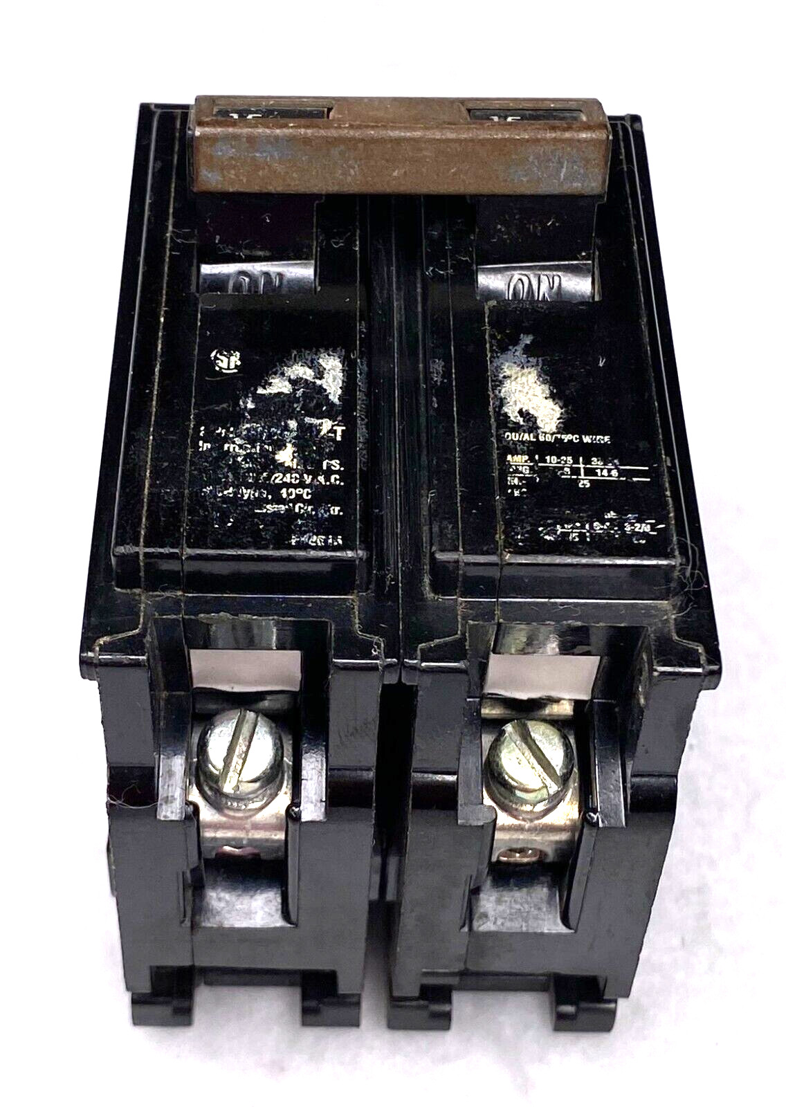 15A Murray MP215 Circuit Breaker 15 Amp 2 Pole Type MP-T 120/240V 60Hz HACR Type