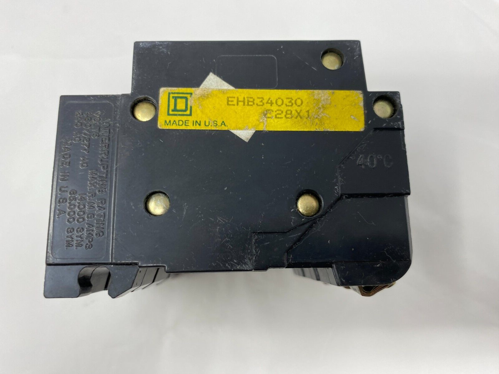 Square D Schneider Electric EHB34030 3P 3PH 30A 480Y/277V Circuit Breaker
