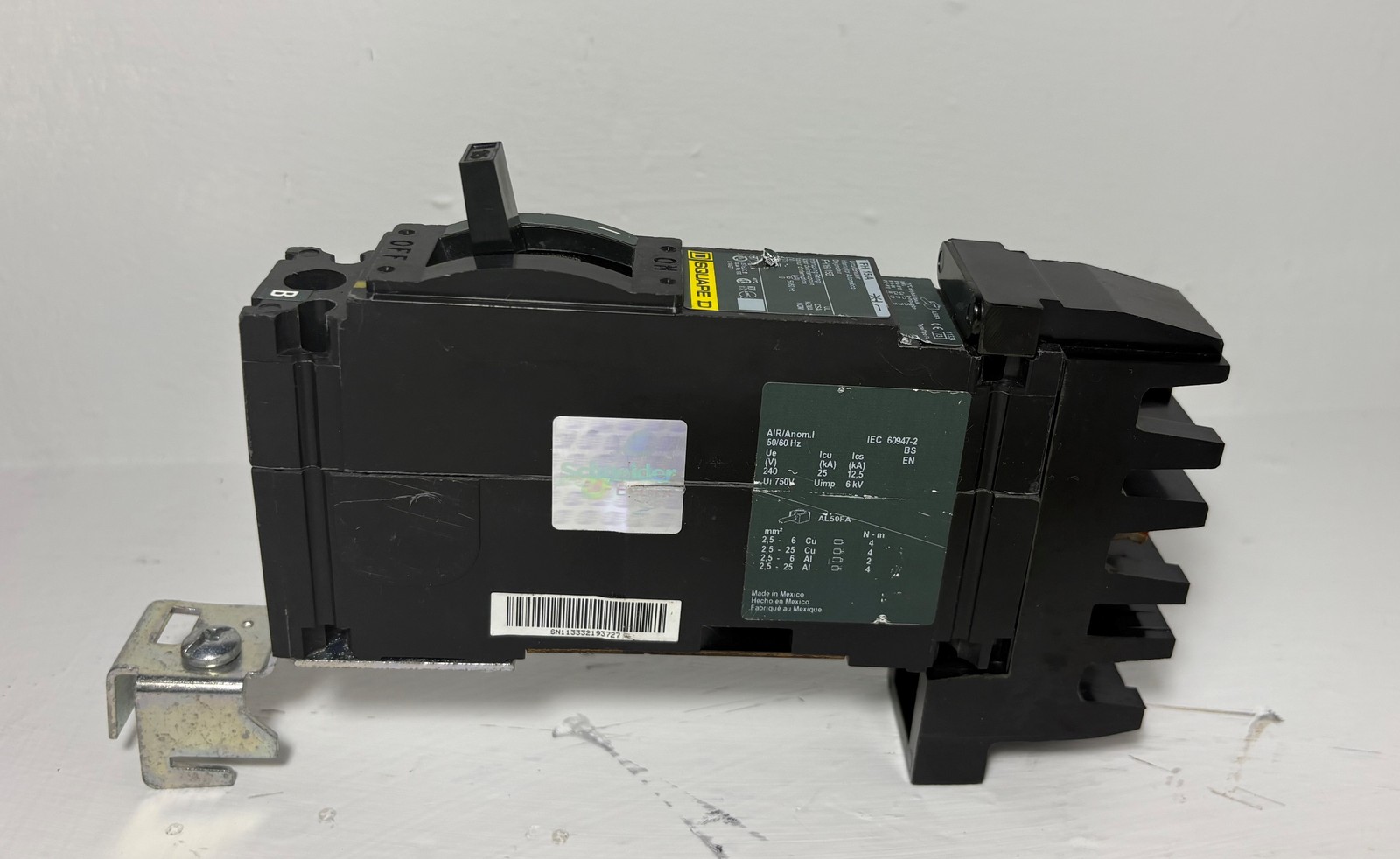 Square-D I-Line FH16015B 15A Circuit Breaker Green Label 277V FA 1 Pole 15 Amp
