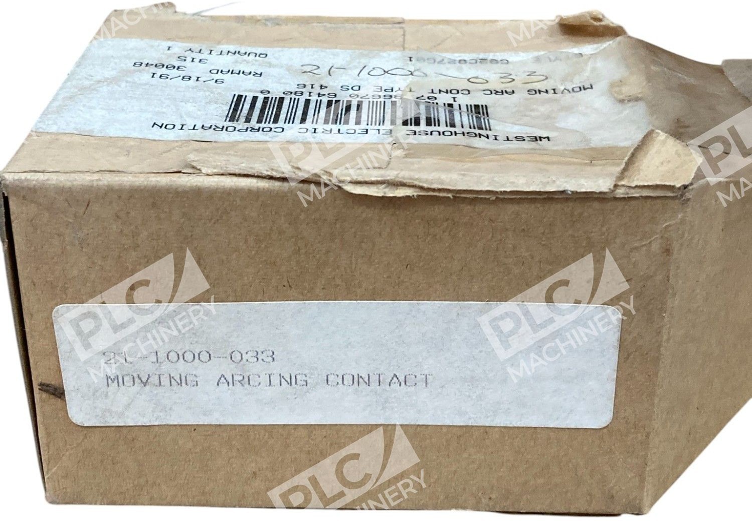 Westinghouse 21-1000-033 Type DS 416 Moving Arcing Contact 682C827G01