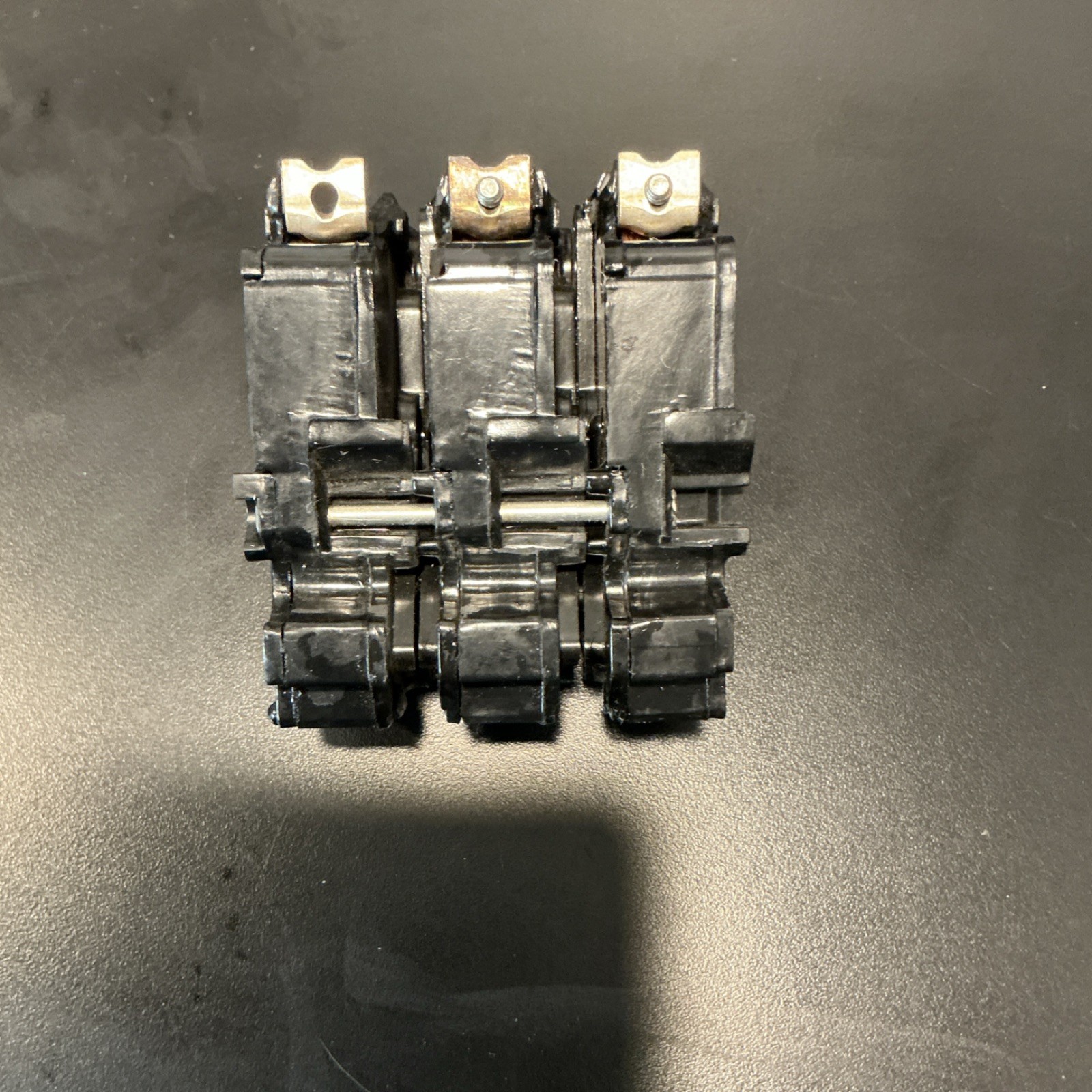 GE THQL 50A 3-Pole Circuit Breaker Plug-In On/Off Black