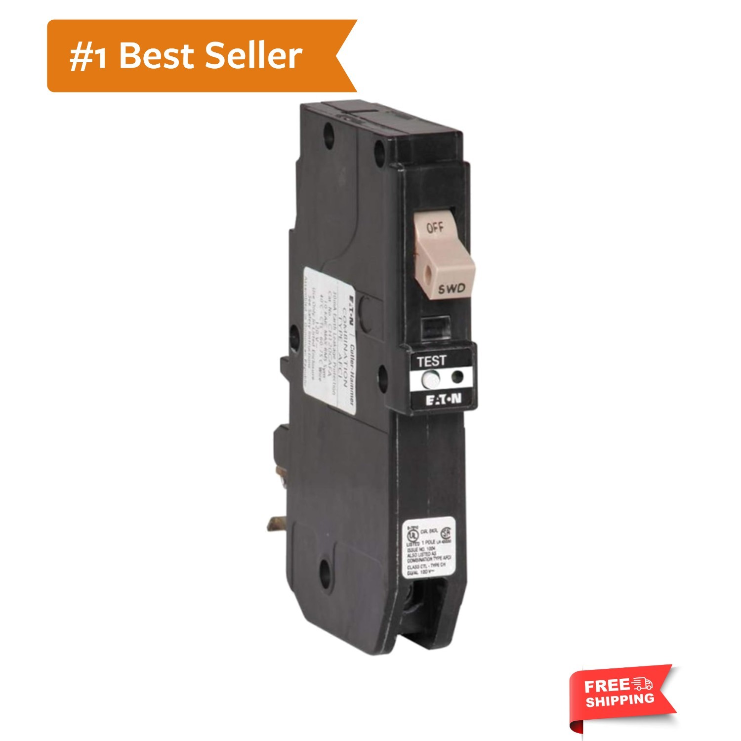 CH 20A Single-Pole AFCI/GFCI Circuit Breaker – 1 Each