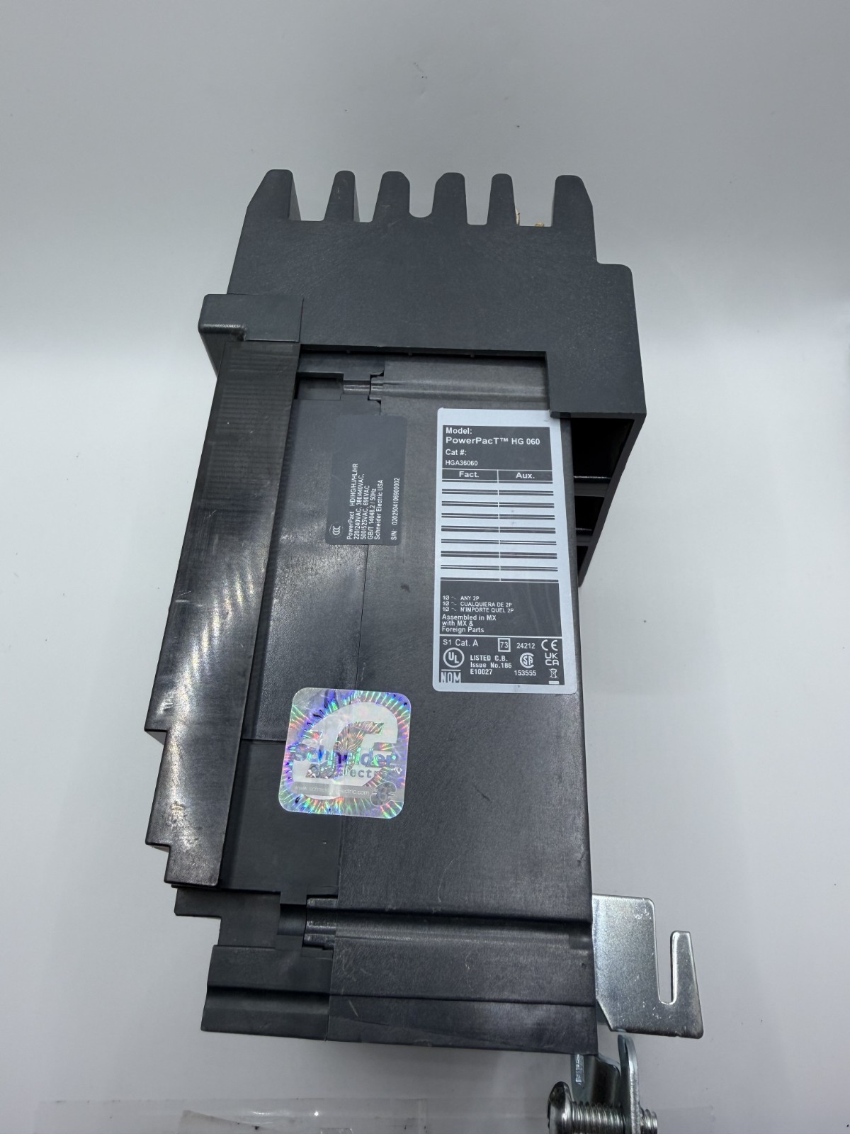 Square D HGA36060 60A 600V 35kA 3P PowerPact I-line Circuit Breaker – tested