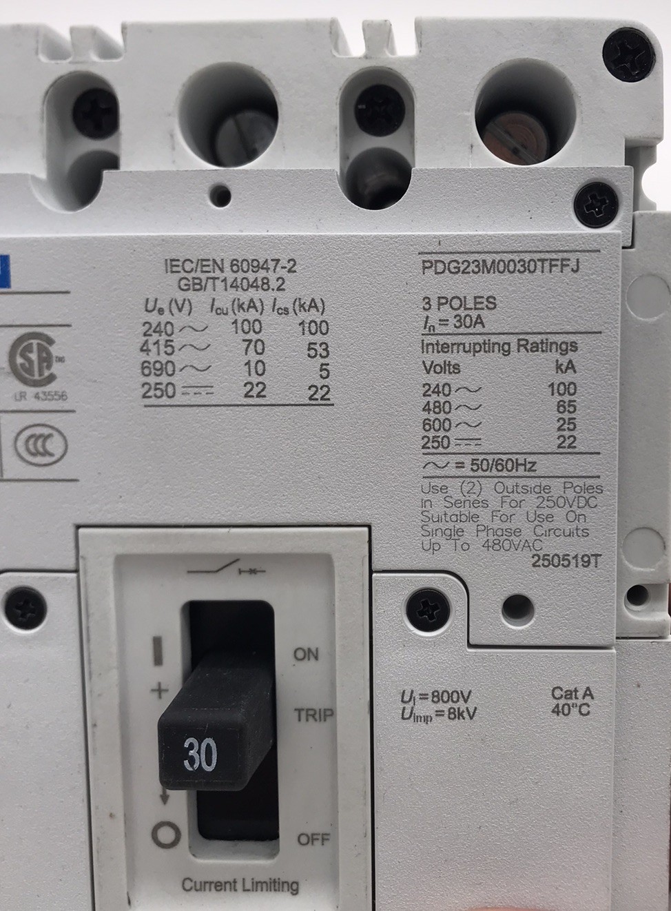HOUSTON STOCK NEW EATON PDG23M0030TFFJ TYPE PDG 30 AMP FREE 2 DAY AIR BUY NOW