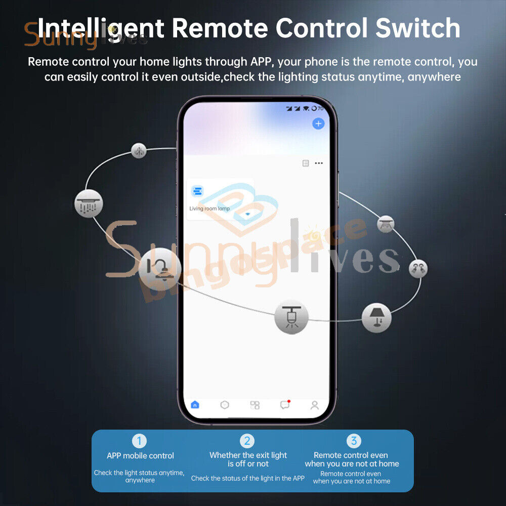 DH-315 Ewelink WiFi Smart Switch Control Panel Remote Control Wall Switch NEW