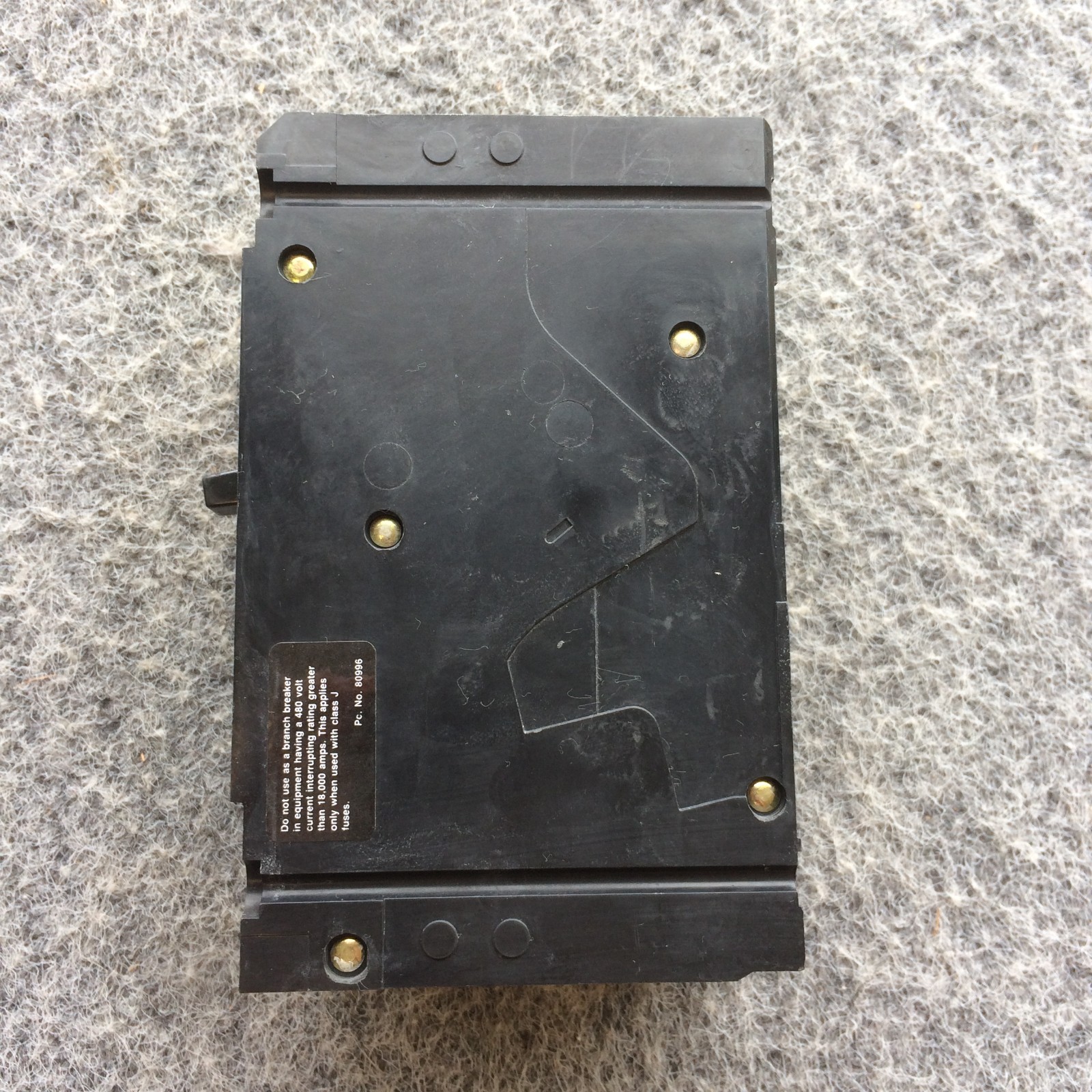 Siemens ED43B015 Sentron Series Circuit Breaker 3 Pole 15 Amp 480V ED4 Type