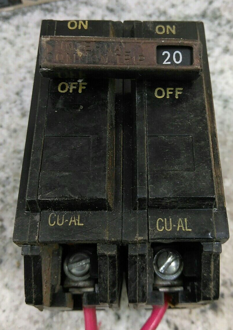 General Electric/BREAKER /TQL2120/20A/2P/240VAC/GROVE/ TYPE TQL-AC /USE(L168
