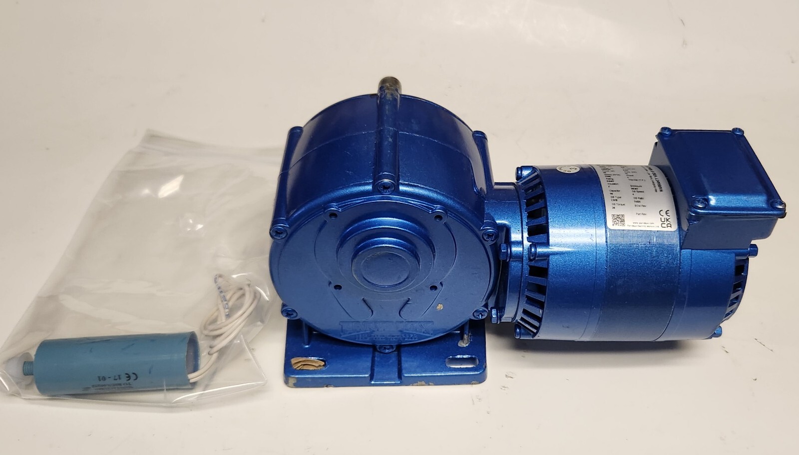 PARVALUX SD38 0079 CONT W 10100637 03223 Type SD38 Motor Gearbox 120 VAC 400 RPM